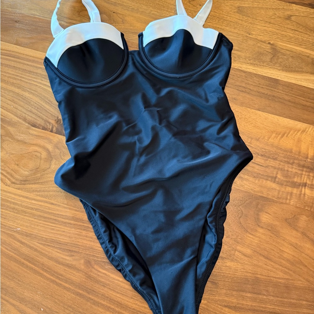 Express Black and White swimsuit